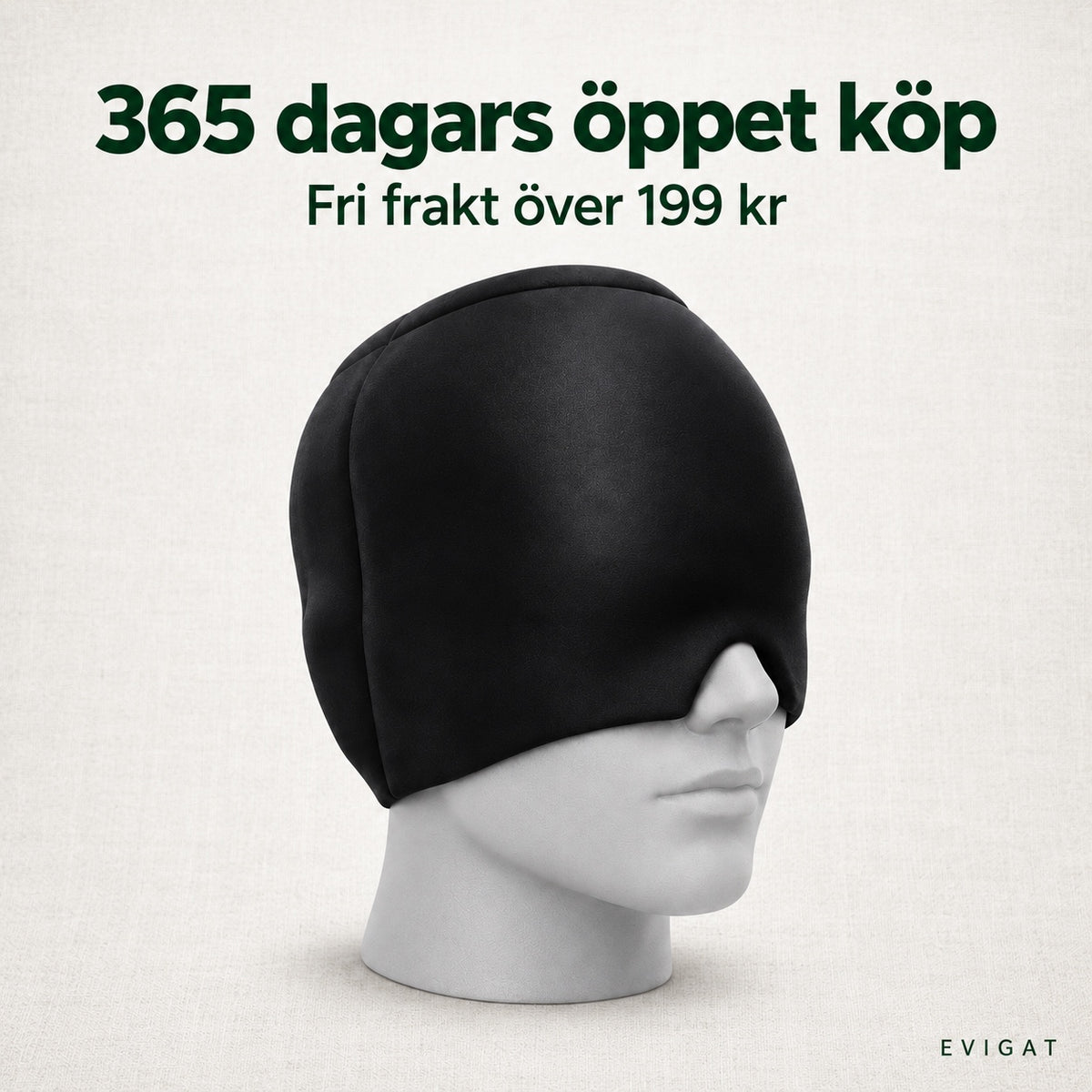 Svart kylmössa på en huvuddocka, 365 dagars öppet köp och fri frakt över 199 kr