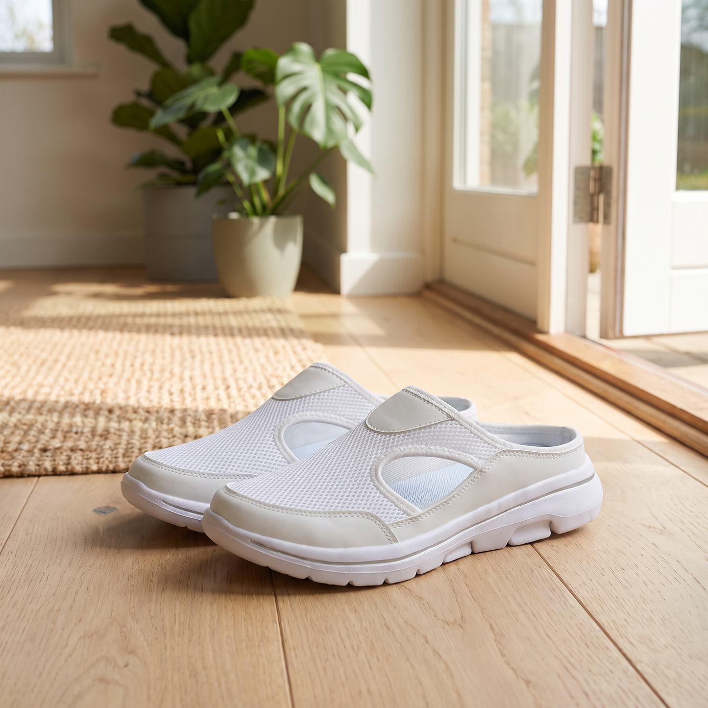 Sandaler med stötdämpning i hem