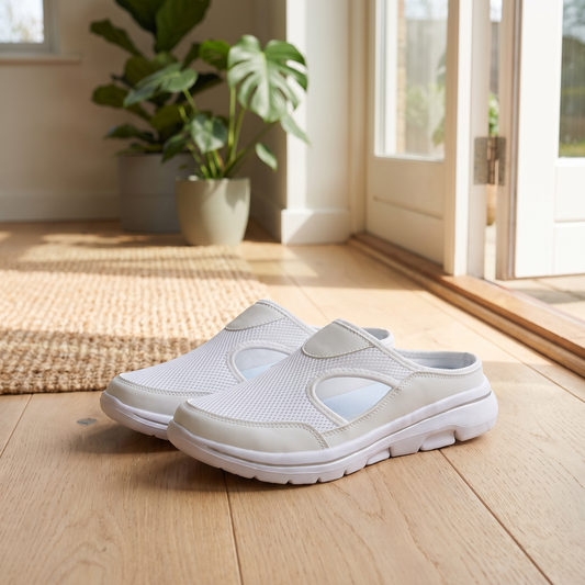 Sandaler med stötdämpning i hem