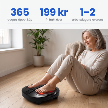 Elektrisk Fotmassage med Shiatsu och Infraröd Värme
