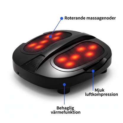 Elektrisk Fotmassage med Shiatsu och Infraröd Värme