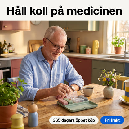 Medicase Veckodosett med 7 Dagsaskar och Fyra Fack per Dag