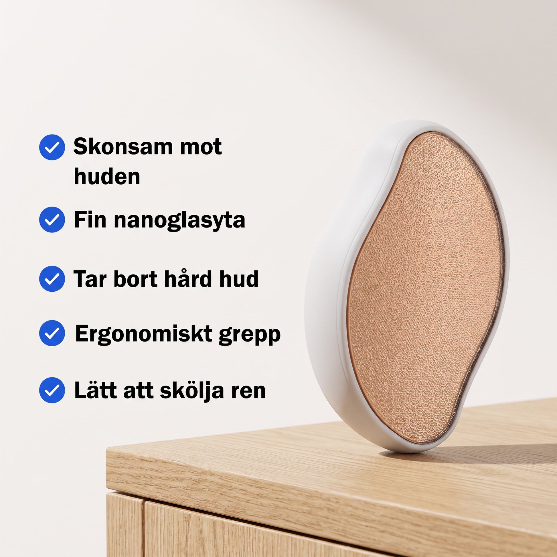 Ergonomisk fotfil i nanoglas