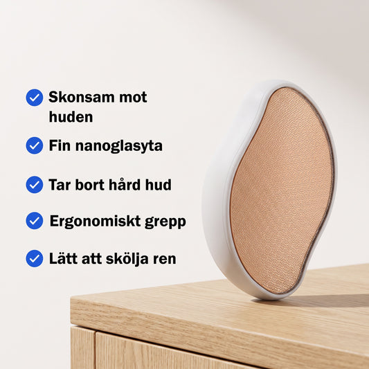 Ergonomisk fotfil i nanoglas