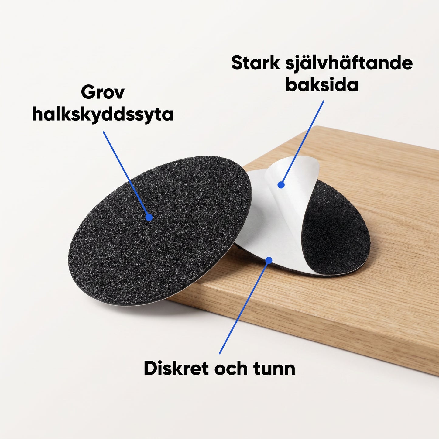 Självhäftande Halkskyddssulor i 3 Par för Halksäkert Fotfäste