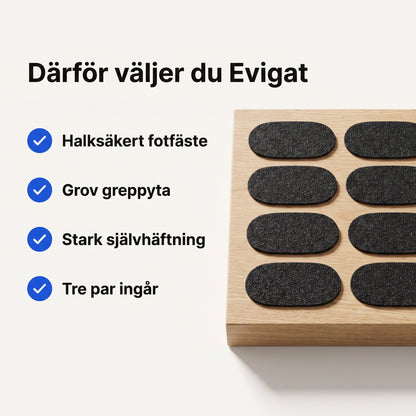 Självhäftande Halkskyddssulor i 3 Par för Halksäkert Fotfäste