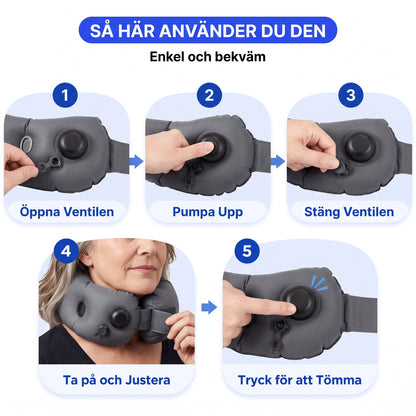 Så här använder du resekudden i fem steg