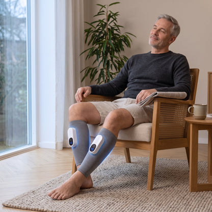 Vadmassage med luftkompression och värme